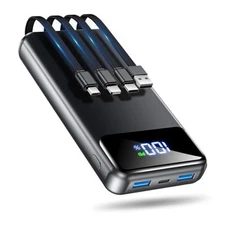 Portable Charger Power Bank 50000mAh Battery Pack, 22.5W Fast 50000mah Black