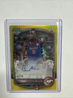 2025-26 Bowman Chrome Boopie Miller True Yellow Auto Autograph SMU /75