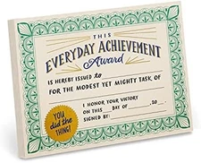 Em & Friends Adult Award Certificate Note Pad 5.15x7 in