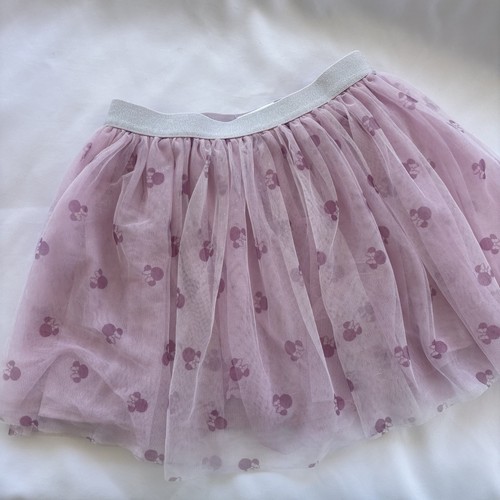 Disney Junior Minnie Mouse Pink Tulle Glitter Skirt Size 7 - Picture 2 of 5