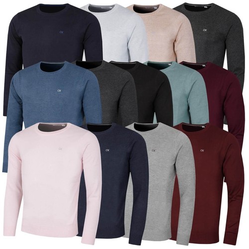 Calvin Klein Herren 2025 Rundhals Baumwolle Atmungsaktiv Golf Pullover 42%OFF