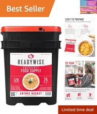 Emergency Food Supply - 120 Servings & 25- Shelf Life | Gourmet Survival Kit