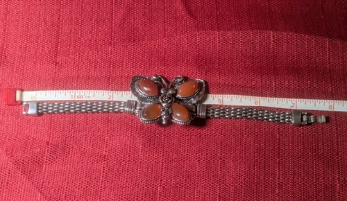 Beautiful Vtg Butterfly Bracelet - Picture 4 of 6