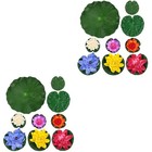 2 Pieces Schwimmende Blumen Fisch-Aquarium- Simulationsblume