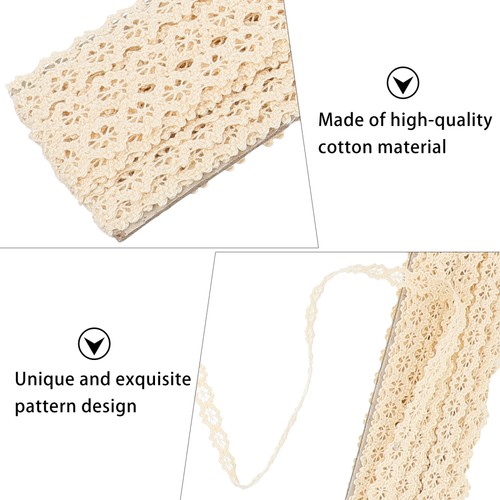 Accesorios de encaje novia bordado de encaje material de encaje hacer usted mismo - Imagen 4 de 12