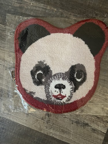 Nathalie Lete! Small Shaped Rug, Mat Decor Accent! Panda Bear Face! Brand New! - Picture 3 of 3