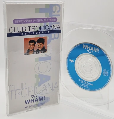 WHAM! Club Tropicana Japón 3" 8cm Mini CD Single ESDA 7175 w/Plastic Case 1997 - Imagen 1 de 4