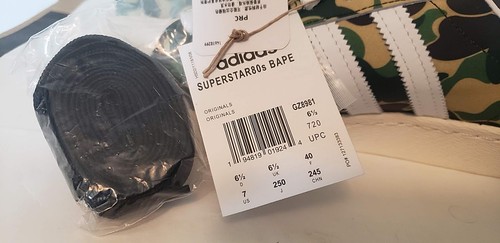 Adidas Superstar 2021 años 80 X Bape ABC camuflaje verde GZ8981 talla 7 - Imagen 10 de 14
