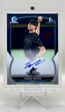 Noble Meyer 2023 1st Bowman Draft Chrome #CDA-NME Prospect Auto - Marlins