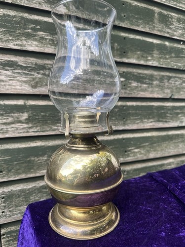 Vintage Lampe Bauernhöfe Messing Lampe Windlicht Schornstein Docht Petroleum