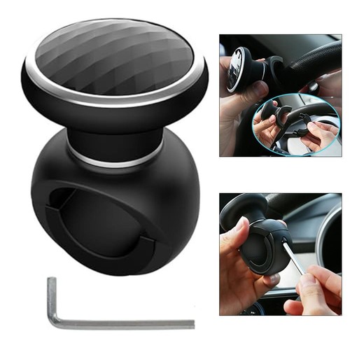 Conveniently Designed ABS Steering Wheel Spinner Fits All Vehicle Types - Picture 4 of 12