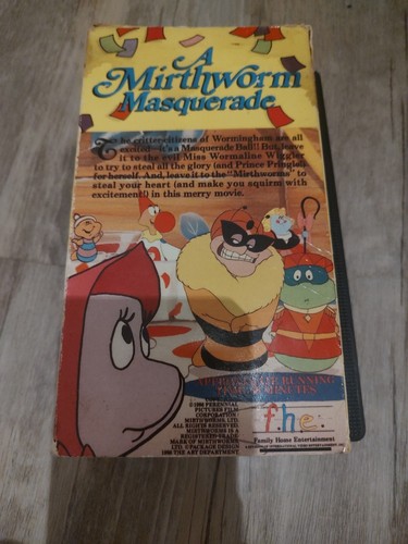 A Mirthworm Masquerade (VHS, 1986) Animated RARE OOP HTF KIDS CARTOON -V1 - Picture 3 of 3