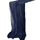 Time to Sparkle Cheesecloth Table Runner 90X400CM Vintage Gauze Romantic Table R