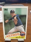 Nolan Ryan 1985 Topps Card #760 Angels Mets Astros Near Mint Condition
