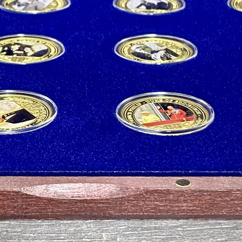 Windsor Mint Copper Gold Plated Prince Philip Duke Of Edinburgh 12 Coin Set VGC - Picture 15 of 23