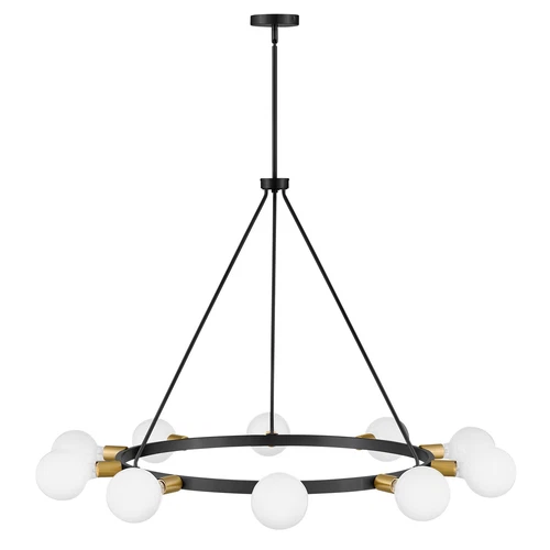 Large Single Tier Chandelier - Picture 3 of 6