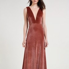 Jenny Yoo Logan Velvet Dress Size 10 NWT