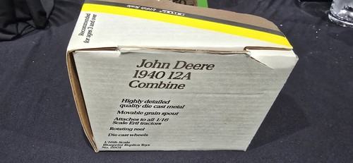 Vintage 1991 Ertl 1:16 Scale John Deere 1940 12A Combine, #5601, Brown Reel, NIB - Picture 5 of 7