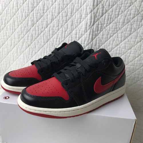 Nike Air Jordan 1 Zapatos Bajos Para Mujer Talla 8.5 Gimnasio Rojo Vela Negro DC0774-061 - Imagen 7 de 13