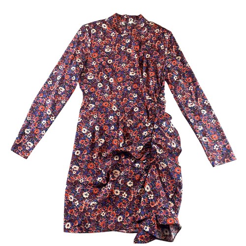 Veronica Beard Luella Dress Floral Silk 8 Ruffle Ruched Long Sleeve Lined  - Picture 2 of 13