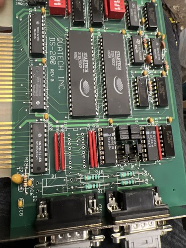Vintage Quatech DS-200 Rev B ISA Serial Adapter Card - Picture 4 of 6