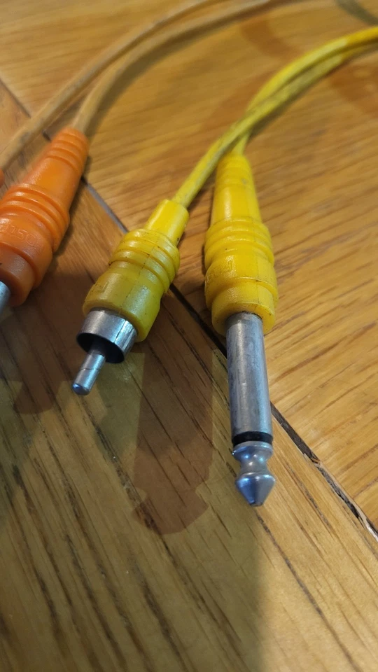 2 X Fostex 1.5m  Patch Connector audio Cable  Wires 6.25mm Jack To Phone Male.  - Image 3 of 4