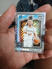 2024-25 Optic Stephon Castle #254 Checkerboard Rated Rookie SSP Spurs ROY!