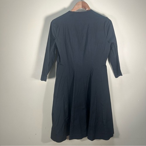 Lafayette 148 New York Rosalie schwarz Reißverschluss A-Linie Kleid Größe 8 - Bild 4 von 10
