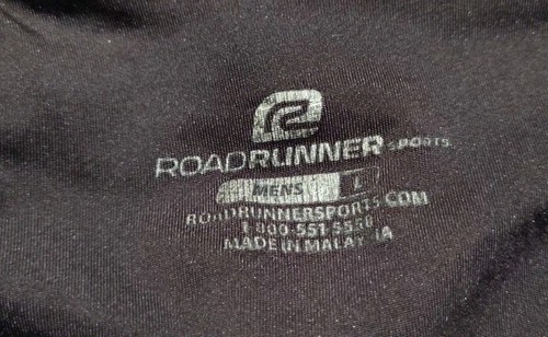 Road Runner Sport Herren Laufshorts schwarz Reißverschlusstasche Kordelzug Gr. L - Bild 6 von 11