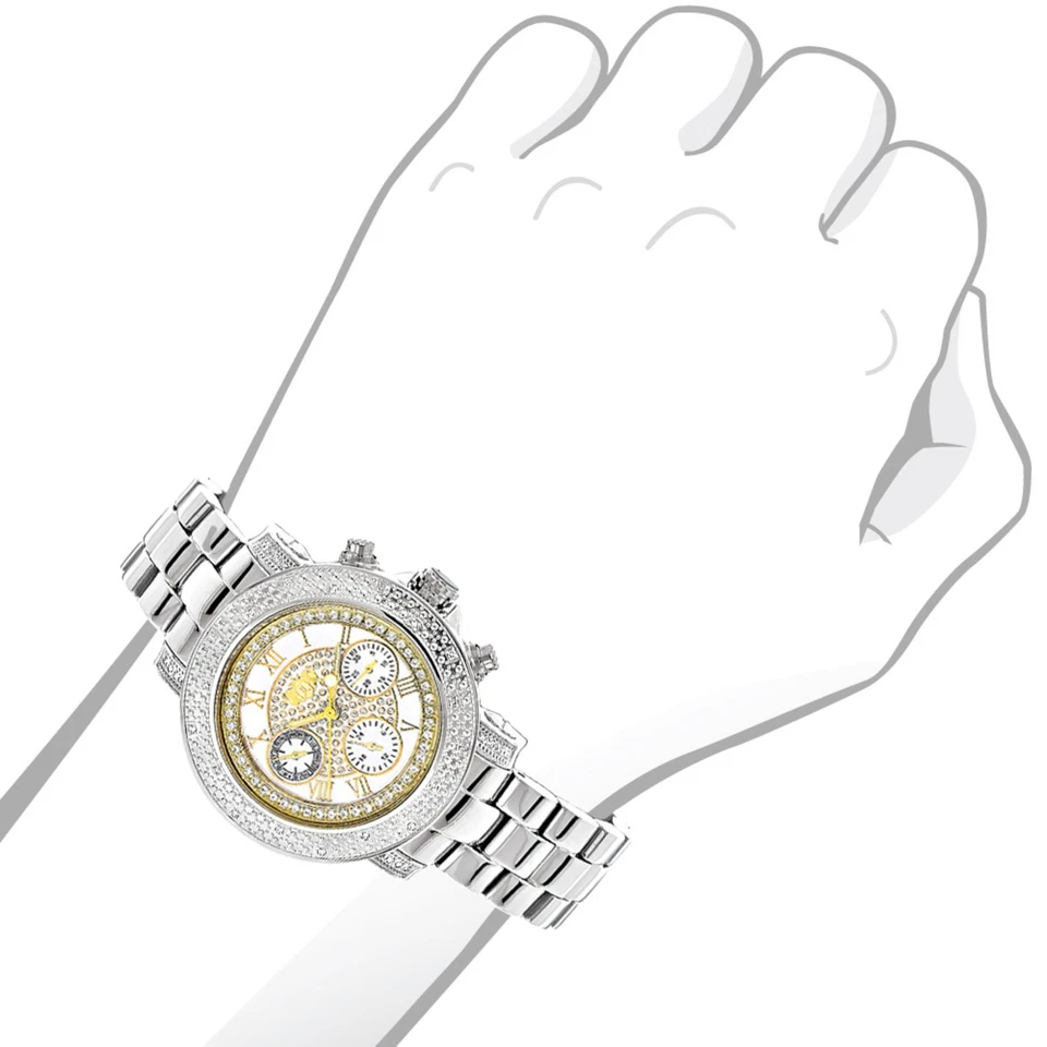 Reloj Mujer Acero Inoxidable Diamante | Luxurman Montana 36 mm Foto 4 de 4