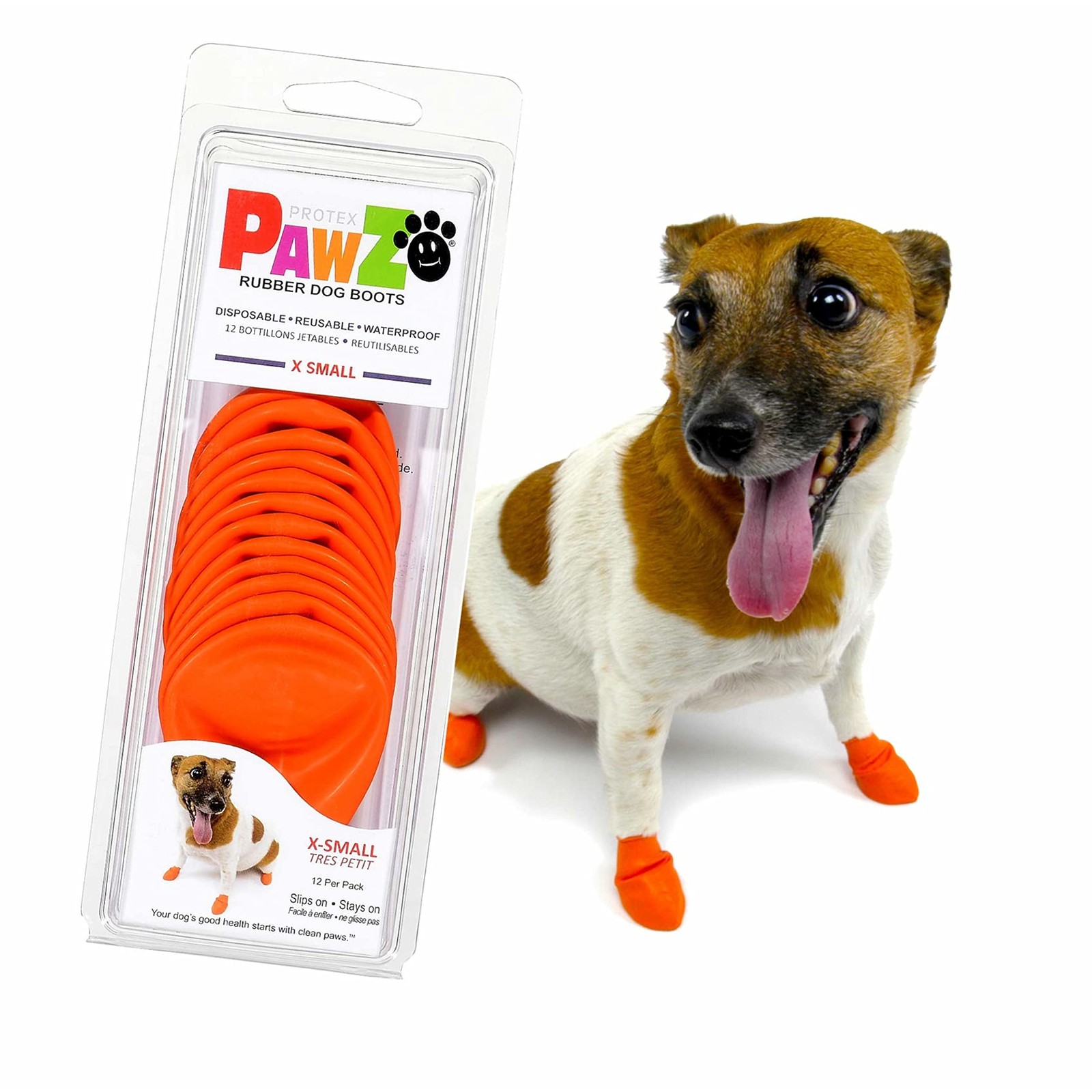 Pawz Dog - Ботинки для собак оранжевого цвета X маленьких размеров