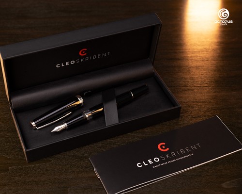 Cleo Skribent Classic Palladium Kolben-Füllhalter, schwarz, M-Feder - Bild 3 von 8