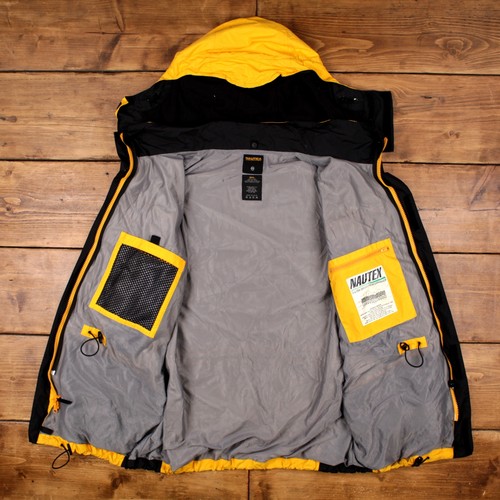 Vintage Nautica Windbreaker Jacket XL Competition Sailing Yellow - Picture 4 of 9