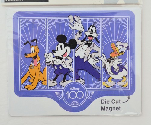 Disney Parks 2023 D100 Anniversary Mickey Mouse & Friends Die Cut Magnet NEU - Bild 2 von 3