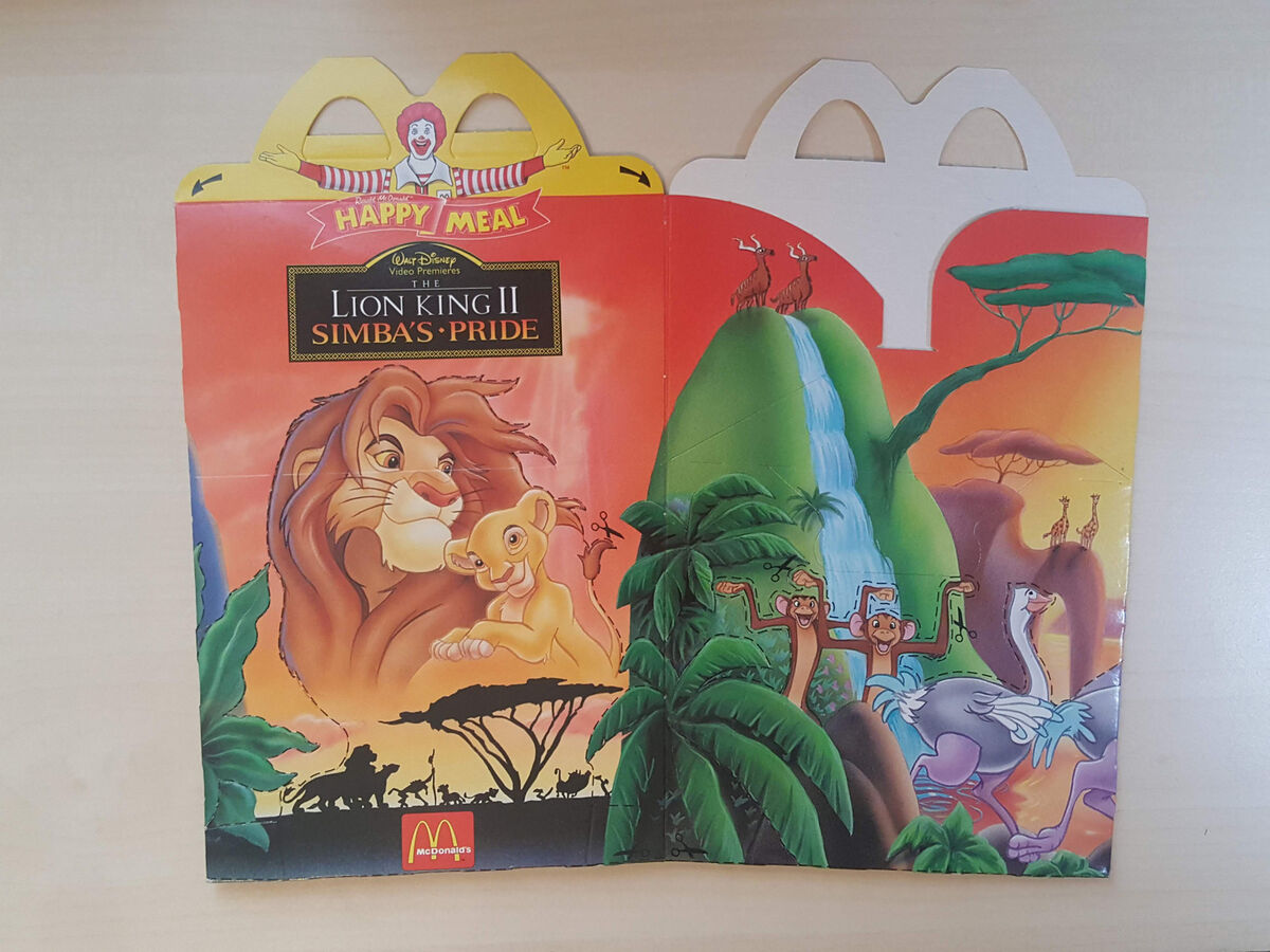 Mcdonalds happy meal the lion king hotsell