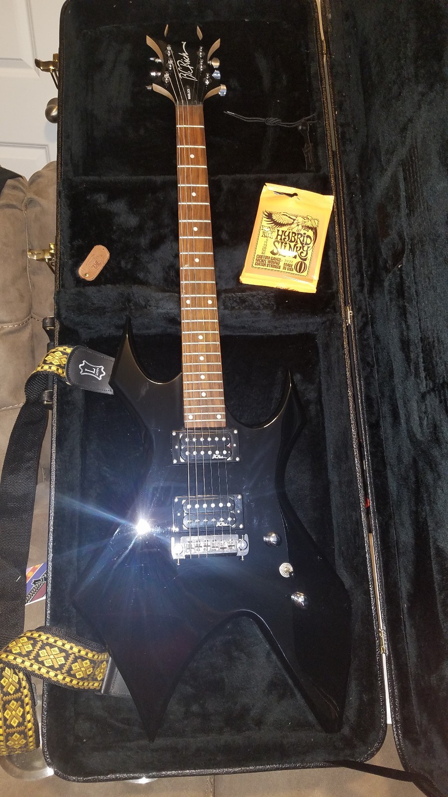 B.C. Rich Warlock Electric Guitar with Hard case B.C. Rich Warlock Electric Guitar with Hard case