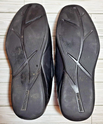 Bruno Magli Black Leather Casual Business Loafers Size 10.5 M Made in Italy 5501 - Picture 10 of 13