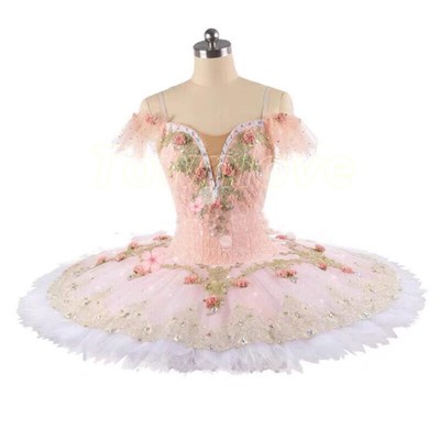 Adult Girls Professional Ballet Pink Dress Performance Ballet Tutu Costumes New