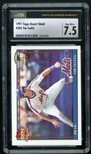 TIM TEUFEL 1991 Topps Desert Shield #302 New York Mets CSG 7.5 NM Near Mint+