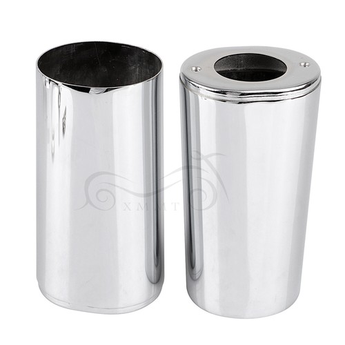 Chrome Fork Slider Cover For Harley Road King Electra Glide FLHX Softail Fatboy - Bild 4 von 12