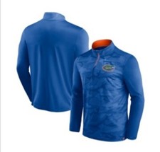 Florida Gators Men's Size Medium Depth Chart Camo Jacquard Quarter-Zip Pullover