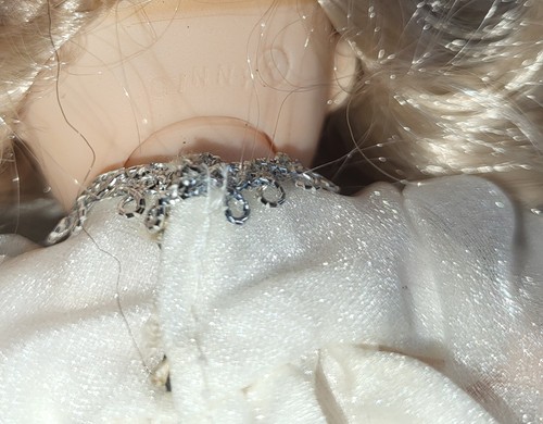 1984 Vogue GINNY Doll Blonde Hair White Organza Dress Flutter Blue Gray Eyes - Picture 7 of 10