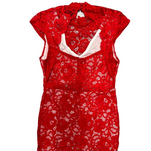 TFNC Womens Formal Bodycon Red Summer Ladies Wedding Party Plus size Dress 10 12 - Picture 8 of 23
