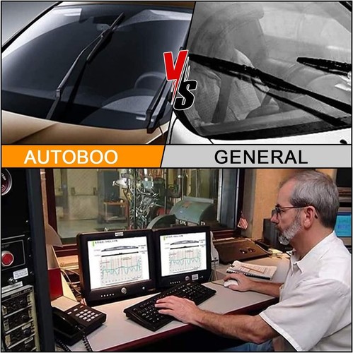 AUTOBOO 26" and 18" Windshield Wipers Blades (Pack Of 2),OEM Quality Premium All - Picture 5 of 8