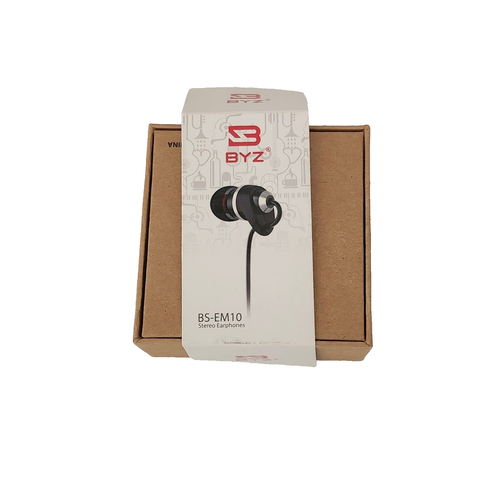 BYZ in Ear Headphones with Mic Wired Earbuds Black for MP3 Player - Picture 2 of 6
