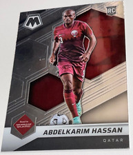 RARE ABDELKARIM HASSAN ROOKIE CARD 2022 PANINI MOSAIC ROAD FIFA WORLD CUP QATAR