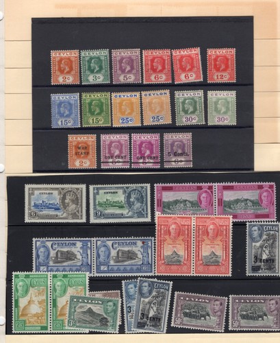 CEYLON 1866 -1940 A LARGE STOCK OF 700 + MOSTLY USED FROM QUEEN VICTORIA - Picture 8 of 8