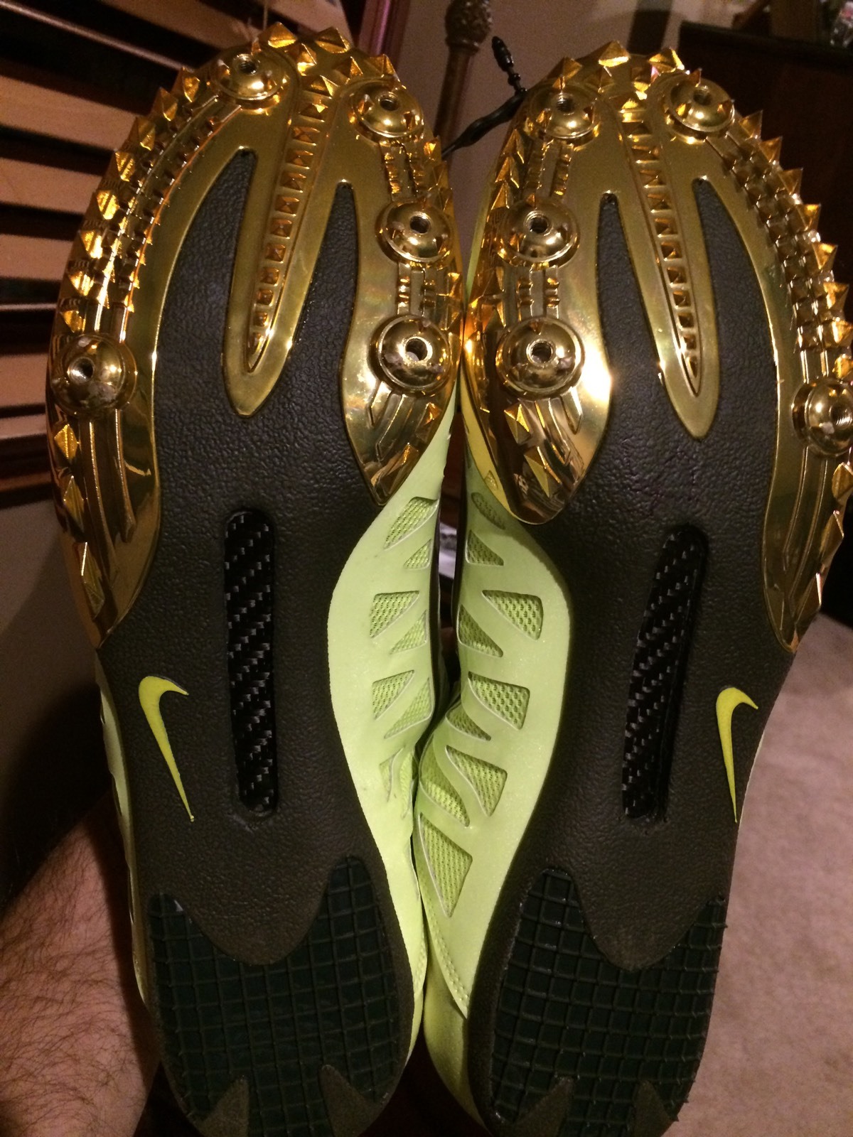 NIKE ZOOM MAXCAT 4 TRACK SPIKES Oregon Mens Sz Sz Sz 14 NNB 549150-737 LE c88420 NIKE ZOOM MAXCAT 4 TRACK SPIKES Oregon Mens Sz Sz Sz 14 NNB 549150-737 LE c88420