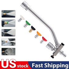 Foam Cannon Dual Connector Pressure Foam Blaster 1/4" Lance Nozzle 5 Nozzles