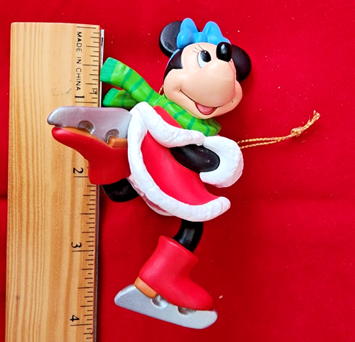 Vintage 1988 The Walt Disney Company - Skating Minnie Mouse Christmas Ornament - Picture 7 of 7